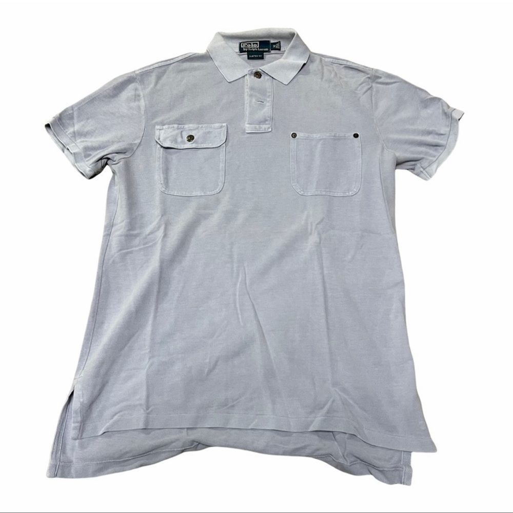 Mens Polo Ralph Lauren Pique Polo Custom Fit Medium